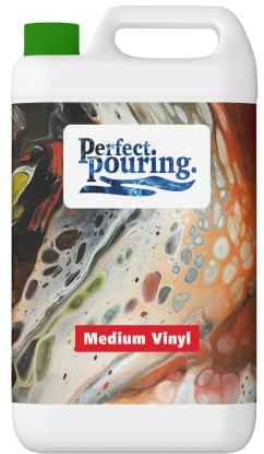 Perfect. pouring. Medium Vinyl 2,5 L Acrylic Pouring | Farbadditiv mit optimierten Verlaufseigenschaften – verhindert Verblassen der Pouring-Farben
