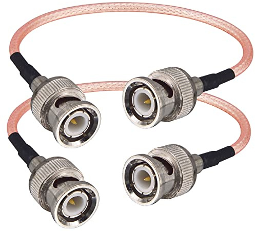 Boobrie RG316 Cavo BNC Maschio a Maschio 15CM - Coassiale 50 Ohm per Segnali Video CCTV DVR Antenna Scanner Radioamatori Portatili