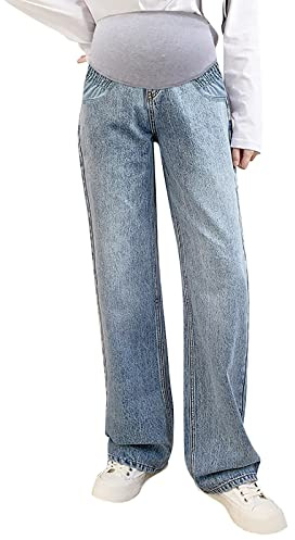 Mammajeans för kvinnor, jegging maternity, mammabyxor, denimleggings för graviditet, graviditetsbyxor, jeans, skinny för graviditet, mammajeans, jeggins, mammamode, Zzzzz-blå, M
