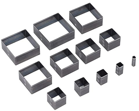 12 pcs Emporte Piece Cuir, 5-60mm Outil de Poinçonnage de Forme Carré Matrices de Poinçonnage en Cuir Bricolage Outils de Coupe Cuir | Matrices de poinçonnage de forme carré, outils de coupe cuir pour bricolage, accessoires de maroquinerie pour artisans