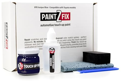 PAINT2FIX 8Y8 Juniper Blue Kit di vernice per ritocco e riparazione dei graffi per Toyota