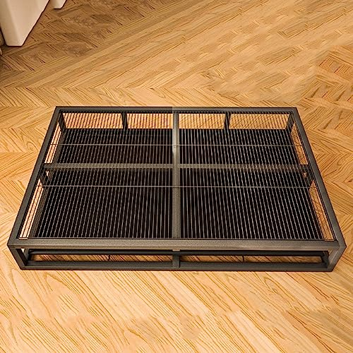 Metall-Hundetoilette, Stabile Schublade, Töpfchen-Trainingstablett, Hundetöpfchen-PIPI-Pad-Halter, Haustiertoilette for Den Innen- Und Außenbereich, for Große Hunde, Leicht Zu Reinigen