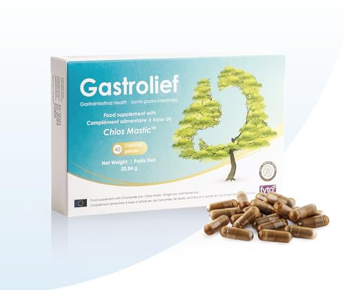 Gastrolief – Confort Digestif Quotidien | Mastic de Chios Pur, Camomille, Gingembre & Fenouil | Sans Gluten, Sans Lactose, Vegan | 30 Gélules | – Clean Label