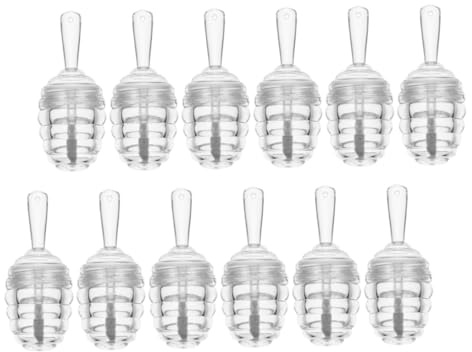 FRCOLOR Lot de 12 Tubes de Gloss à Lèvres Vides de Ruche, Mini Format Portable en Pp, Facile à Transporter pour Maquillage et Voyage