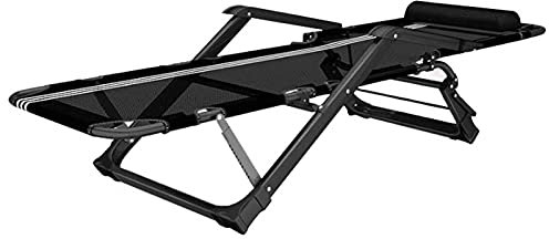 CCYENG Liegen Liegestuhl Relaxsessel Liegestuhl Gartenstuhl Outdoor klappbar | Liegestuhl Garten für Erwachsene Wohnzimmer Balkon | Gartenliege aus Metall klapp