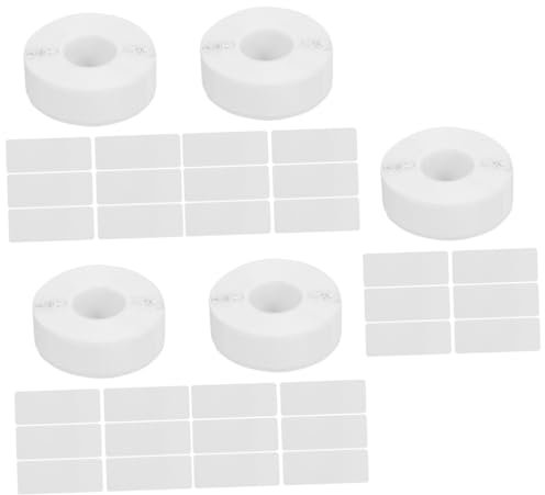 VILLCASE 5rollen Roll Blank Etiketten Selbstklebende Namensetiketten Für Druck Für Zuhause Büro Schule Geeignet Für Etikettendrucker