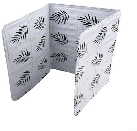 Verstellbare Aluminiumfolie Ölblech für Haushaltsherd, Antihaft-Spritzschutz, hohe und schützende Barriere (weiß)