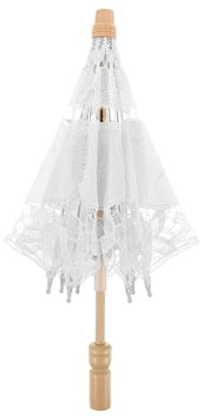 LIFKOME Dekorative Hochzeits-umbralla Romantischer Spitze Tragbare Elegante Hochzeitsdekoration Für Fotos Und Besondere Anlässe