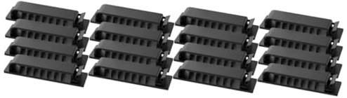 DOITOOL 4 Sätze Veranstalter Befestigungsschnurbefestigung Kabelklemme Schreintischorganizer Schreibtisch Organiser Telefonkabel Komodenschrank Kabelmanagement Kabelorganisator 4 Stück * 4