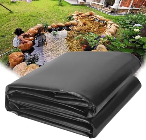 EPDM Teichfolie, 0,2 mm, fisch- und pflanzenfreundlich, wasserdicht, Teichfolie für Fischteich, Bachlauf, Wasser, Garten, ideal für Teich, Springbrunnen, Wasser, Garten, Garage