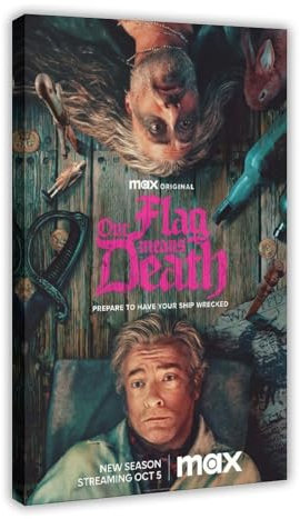 biegzc Our Flag Means Death Filmposter Canvas Poster Wall Art Decor Print Picture Paintings for Living Room Bedroom Decoration 12x18inch(30x45cm)