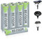 BEVIGOR 8 Pilas Solares Recargables AA Ni-MH 1000mAh 1.2V, Alta Potencia, Ideales para Luces Solares Exteriores Y Guirnaldas Luminosas