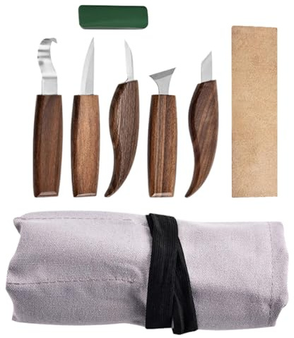 Schnitzwerkzeug-Set 8-teiliges vielseitiges, tragbares Schnitzwerkzeug-Set | Holzgravur-Kit Für Holzseife, Holzbearbeitung, Anfänger-Schnitzset, Schnitzmesser, DIY-Bastelbedarf und scharfe Klingen