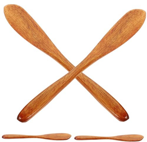 HOLIDYOYO 4 Teiliges Set Aus Hochwertigen Nussbaum Holzbuttermessern Vielseitige Früchte Und Marmeladenmesser Für Die Küche Nachhaltiges Küchenzubehör Eleganter