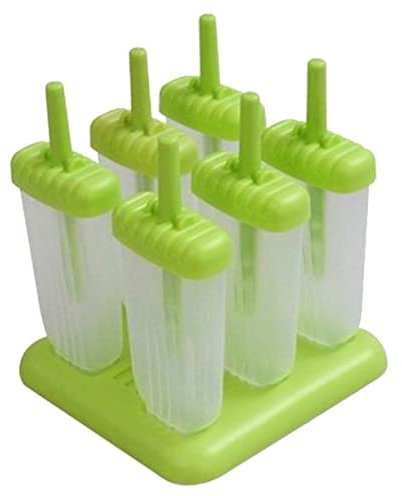Cabilock Wiederverwendbare Eisformen Mit Basis Maker Für Gesunde Snacks Lebensmittelechtem Geeignet Für Fruchtsäfte Pürees Joghurt Und Pudding Grün
