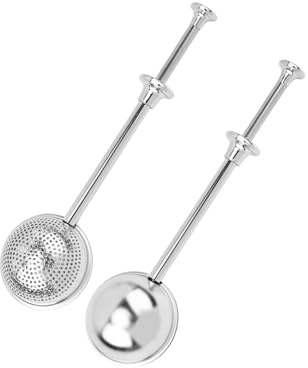 Teesieb für Losen Tee 2 Stück, Edelstahl 304 Teaballs mit Teleskopgriff, Tee Sieb, Tea Infuser, Feines Teefilter-Sieb, Tea Infuser, Teeei Feinmaschig für Losen Tee, Rose, Kaffee, Gewürze