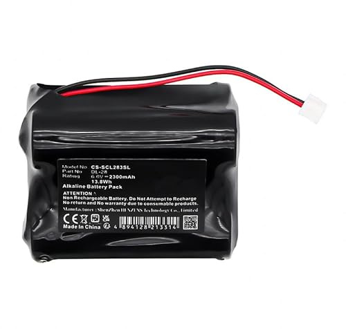 CS Batterie de rechange non rechargeable pour Saflok A28310, DRY0068, S610945 PN:Saflok DL-28 2300 mAh / 13,8 Wh