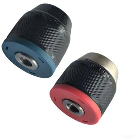Professional Drill Chuck Set 0.8-10mm Quick Connect Steel Chuck Adapter Precision/Drilling Tool Accessory for Power Drill Machine Workshop Equipment Black 2 Pack