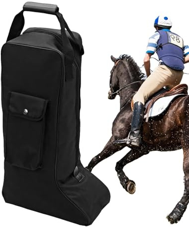 Generisch Tasche Für Reitstiefel 31 * 54cm Oxford-Stoff Tragbares Asserdichte Mit Handgriff Stiefeltasche Staubdichte Verstellbarem Abnehmbarem Aufbewahrungstasche Für Reitstiefe