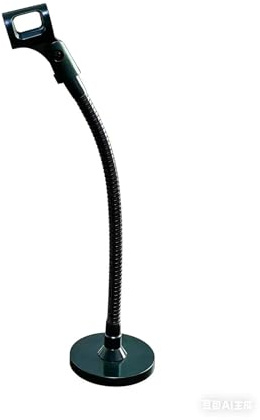 Gooseneck Microphone Stand for Podium, Adjustable 13 inch Flexible Goose neck Mic Holder Clip for Table Heavy Duty,Pulpit Mic Desktop Moun,Phone Holder for Aser live,Barbers.