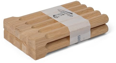 Woodsellers Holznägel Eiche gefast 180 mm – Ø 14–20 mm (wählbar) – Massivholz-Holznagel für Fachwerk, Dachstuhl & Holzbau – naturbelassen & technisch getrocknet