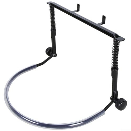 Verstellbarer Mundharmonika-Halter für Musiker mit Metallkonstruktion und anpassbarer Passform für müheloses Spielen neben Gitarre oder (schwarz)