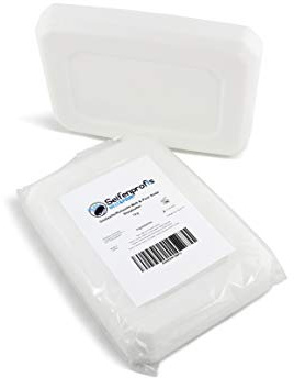 Burro di karité, sapone grezzo, sapone base, sapone da stampo (senza SLS), bianco, 1 kg