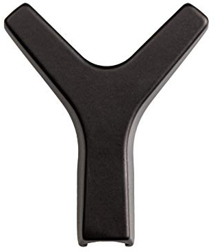 Gedotec Doppel-Garderobenhaken eckig Kleiderhaken schwarz matt - Marion | Mantelhaken verdeckt Höhe: 65 mm | Wand-Haken Metall für die Wandmontage | 1 Stück - Design Doppelhaken einzeln mit Schrauben