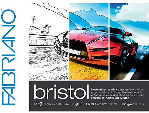 CREATIV DISCOUNT Bristol Block A3, 250g/qm, 20 Blatt