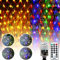 DreiWasser Rete di Luci, 1.5M x 1.5M 100 LED Luci Nette Alimentazione 31V EU Plug 11 Modalità con Telecomando e Timer per Natale, festa, compleanno, matrimonio all'interno (Bianco caldo e RGB)