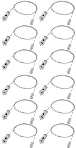 Ruilogod 12pcs 90cm Lighting Suspension Cable Hanging Chain Knurled Attachment Head (id: 0ec e2a e79 7fb 739