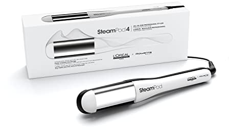 STEAMPOD 4 - Lisseur Boucleur Vapeur - Idée Cadeau - 95% De Dommages En Moins - Coiffage Rapide - 3 Températures - Technologie Vapeur Brevetée - Tous Types De Cheveux - L'Oréal Professionnel