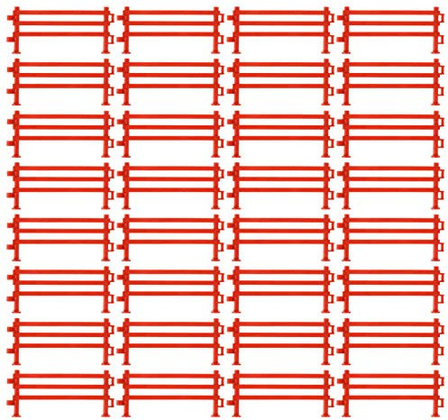 Veemoon Lot de 50 clôtures corrales - Mini clôture de 1,57 cm - Grande clôture miniature d'animaux de la ferme pour grange, paddock animaux, chevaux, figurines ou cadeau éducatif