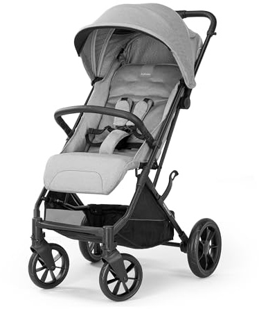 Inglesina Zenit Kompakter Kinderwagen, Grau, Hervorragende Leistung, Bequem, bis zu 22kg, Große Räder, Geräumiger Sitz, Amazon Exklusiv