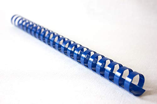Bind2Go Plastikbinderücken, 14 Ringe, A5, 14 mm, Blau, 50 Stück