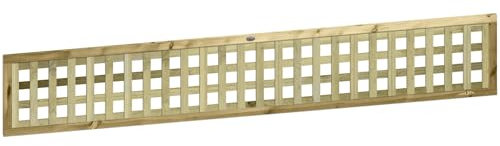 Fence Trellis Topper, 6ft x 1ft Framed Urban Square Wooden Garden Panel
