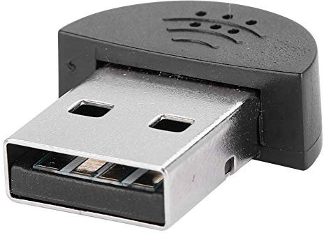 Mini Microphone USB, récepteur Audio MIC Plug and Play avec récepteur USB pour Ordinateur PC Portable de Bureau (Noir)