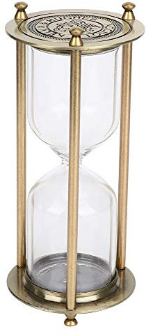Sablier, Sablier En Verre En Laiton Vintage, Grand Sablier En Verre Pour Cadeaux, Maison, Jeux, Bureau, Décoration De Bureau, Décoration D'horloge De Sable, Horloge De Sable En Verre(Small)