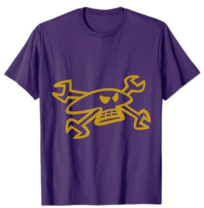Guy Motorbike Martin Skull Logo T-Shirt