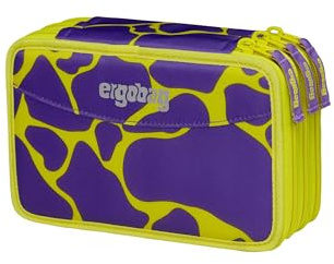 ergobag Maxi Mäppchen | 40-teiliges Set mit Lyra Bunt- und Filzstiften, Lineal, Schere und Kleingeldfach für einen gut ausgestatteten Schulalltag
