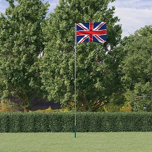 Decor-UK Fahne und Mast 5,55 m Aluminium Home & Garden