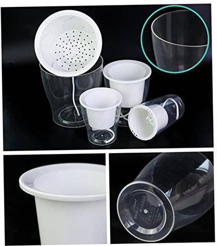 VINTORKY Blumentöpfe Balkondekoration Innendekoration grüner Dill blumenübertopf Töpfe für Pflanzen Blumentopf aus Kunstharz wasseraufnahme blumentopf Wasser aufnehmen Topfpflanze