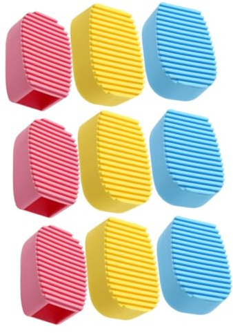 minkissy Lot De 3 Brosses À Récurer pour Le Linge Planches À Laver Nettoyeur De Brosses Multifonctions À Main Jaunes 3 Pièces X 3