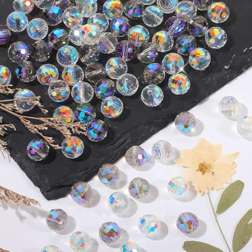 Briolette Faceted Glass Beads for DIY Craft Bracelets & Necklaces