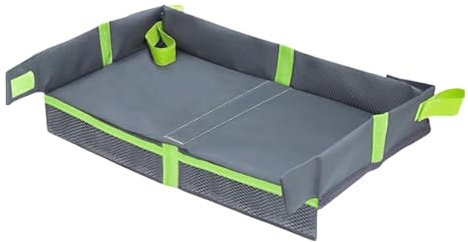 Backseat Folding Tray | Airplane Fold Down Tray | Collapsibles Snack Tray | Lightweight Table Travel Placemat Tray Use Car, Plane or Train for Kids and Adults