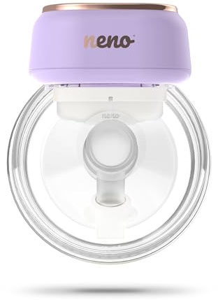 NENO Sole Milchpumpe Elektrisch - Dreiphasen Elektrische Milch Pumpe Freihändig - Leiser und Diskreter Betrieb - 9 Saugstufen - BPA-frei - Leicht und Handlich - Schnelles USB-C-Laden
