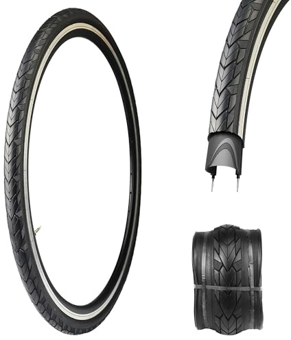 Pack de 2 Pneus 700 x 35c pour Vélo de Course avec Protection Anti-crevaison de 3 mm 37-622 Pneus pour Vélo de Course/Vélo de Route/Vélo Hybride (1-Pack 700x35c)