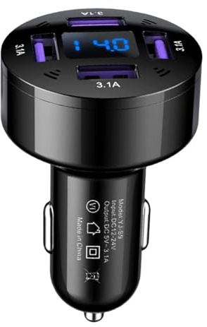 Caricabatteria USB ad alta velocità per auto multi dispositivo, stazione di ricarica USB auto | Caricatore USB universale per auto Multiple Electronics, caricatore USB plug in per laptop e dispositivi