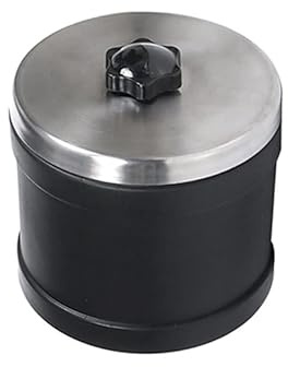 Rock Gobelet de rechange avec couvercle anti-fuite, capacité 0,5 kg, kit de polissage de roche pour gobelet Hobby Series, 10,2 x 10,5 cm, noir