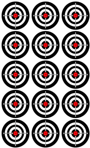 15 x Shooting Targets Edible Cupcake Toppers – Wafer Card or Icing – Rifle Sports Celebration Party Themed Birthday Decorations Perfect For Brownies Cookies Muffins & More! (Edible Wafer Card)